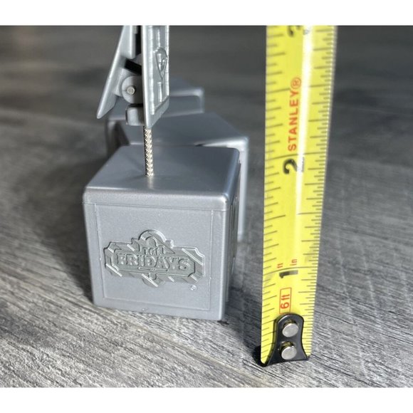 Vintage TGI‎ Fridays Restaurant Block Menu Holder Display Clips Hard Plastic 80s - Picture 4 of 9